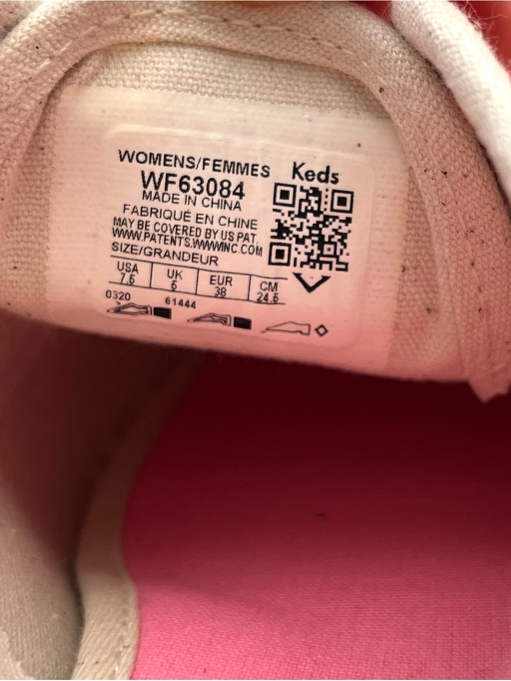 Kate Spade x Keds Hot Pink Canvas Lace-Up Sneakers - Picture 8 of 9